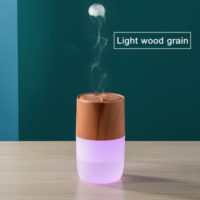 360 ml Meduuside suitsurõngad, 7 värvi muutva LED-valgustiga USB-õhuniisutaja ultraheli jaheda udu tekitaja kodu joogaautole