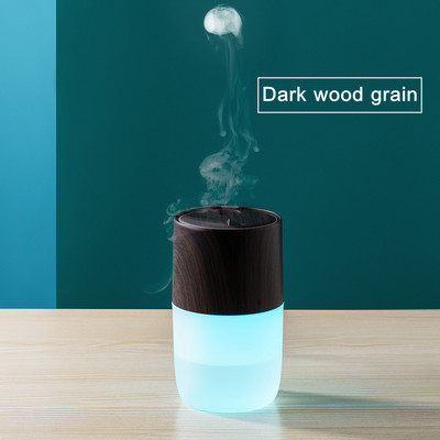 360 ml Meduuside suitsurõngad, 7 värvi muutva LED-valgustiga USB-õhuniisutaja ultraheli jaheda udu tekitaja kodu joogaautole