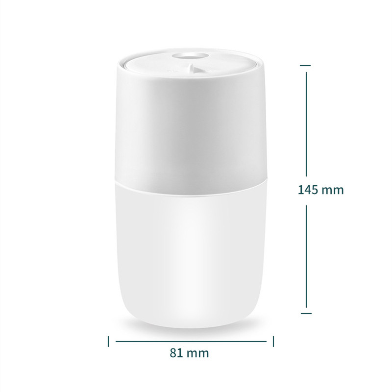 360 ml Meduuside suitsurõngad, 7 värvi muutva LED-valgustiga USB-õhuniisutaja ultraheli jaheda udu tekitaja kodu joogaautole