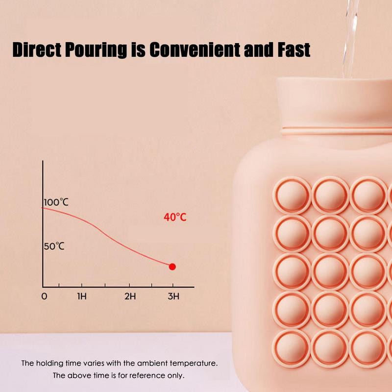 Meleg és hideg kompressziós melegvizes palack táska kis puha szilikon termikus táska mikrohullámú sütő fűtés utazó meleg vizes táska gyerekeknek