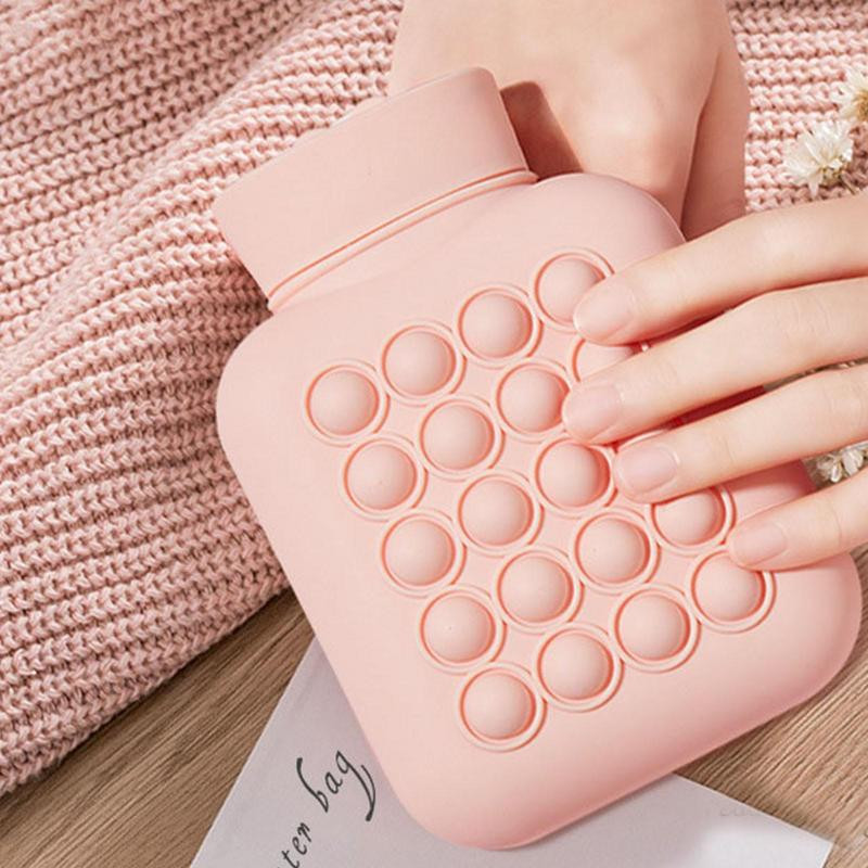 Meleg és hideg kompressziós melegvizes palack táska kis puha szilikon termikus táska mikrohullámú sütő fűtés utazó meleg vizes táska gyerekeknek