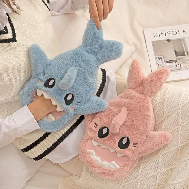 Rajzfilm melegvizes táska biztonságos plüss melegvizes palack PVC klasszikus melegvizes palack melegvizes tasak puha plüss kézi derékkal