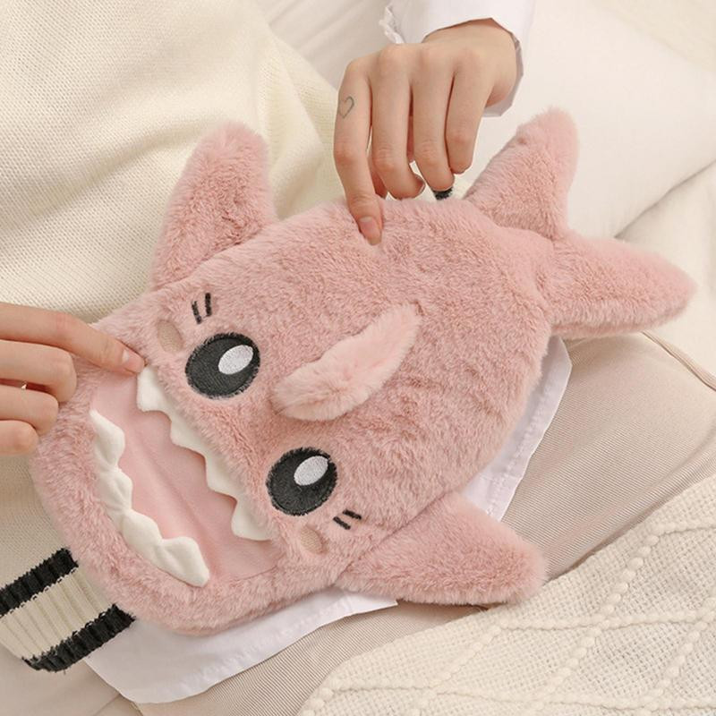 Rajzfilm melegvizes táska biztonságos plüss melegvizes palack PVC klasszikus melegvizes palack melegvizes tasak puha plüss kézi derékkal