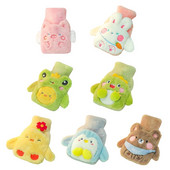 0,5 literes plüss melegvizes palack fedél forrázásgátló forró vizes zsák 500 ml melegen tartó palack tartály fedővel A0KF