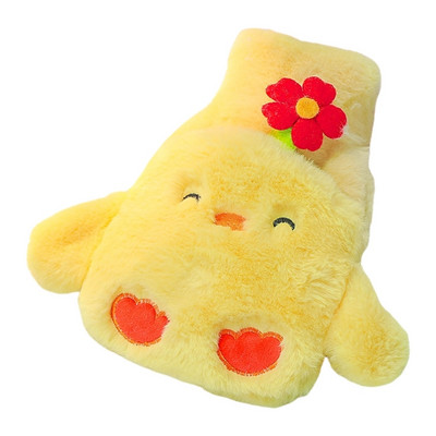 0,5 literes plüss melegvizes palack fedél forrázásgátló forró vizes zsák 500 ml melegen tartó palack tartály fedővel A0KF