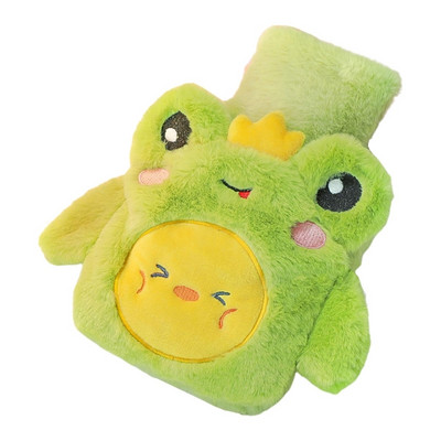 0,5 literes plüss melegvizes palack fedél forrázásgátló forró vizes zsák 500 ml melegen tartó palack tartály fedővel A0KF