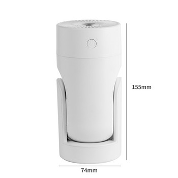 Безжичен овлажнител за въздух 200 ml Арома дифузор USB акумулаторен ултразвуков хладен уред за образуване на мъгла замъгляващ за домашен офис овлажнител за въздух