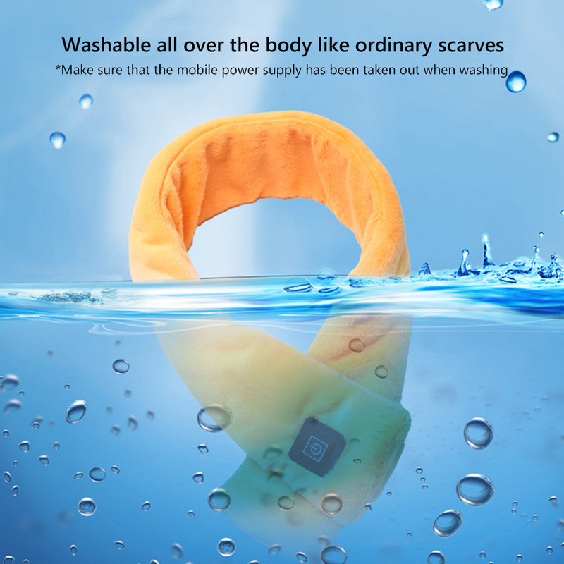 Elektromos, fűtött téli sálak hőmérséklet-beállító termikus nyaktekercs, puha, kényelmes, tökéletes ajándékok szabadtéri kempingezéshez