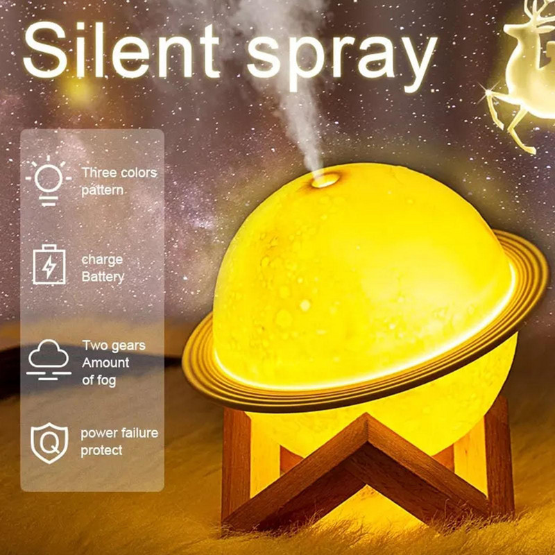 Holdlámpa párásító éjszakai fény párásítók aromaterápiás diffúzor óvodai éjszakai fény párásító autók otthoni dekorációjához