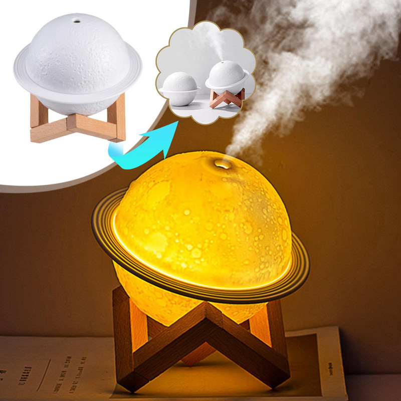 Holdlámpa párásító éjszakai fény párásítók aromaterápiás diffúzor óvodai éjszakai fény párásító autók otthoni dekorációjához
