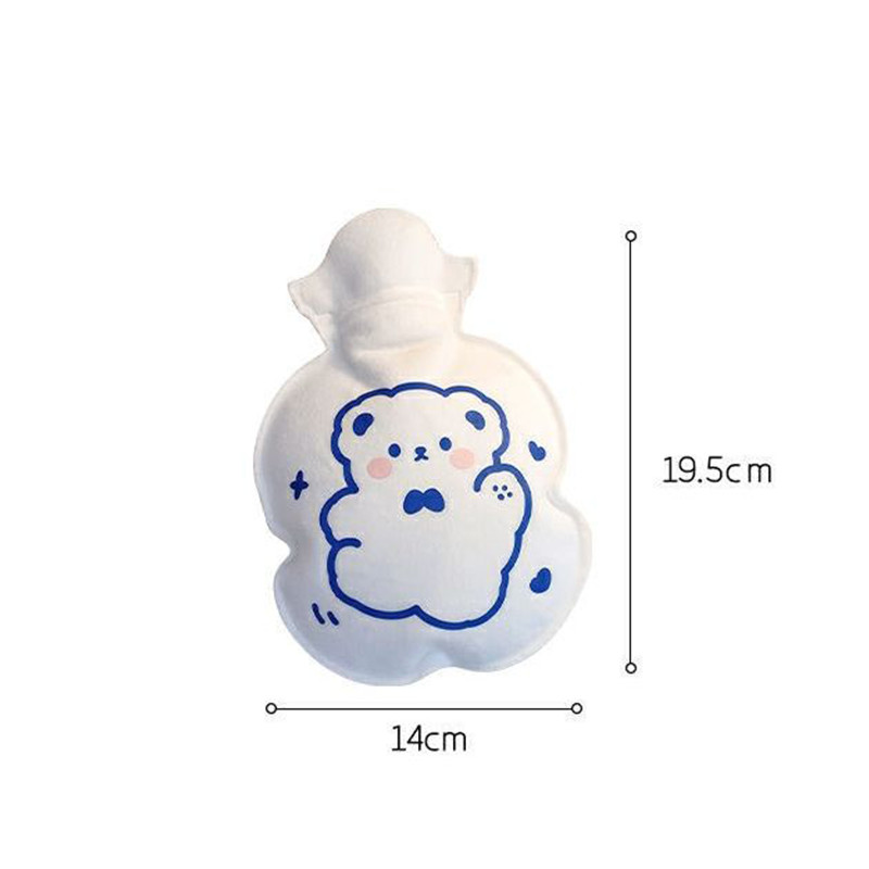 300 ml kaasaskantav mini kätesoojendaja silikoonist veesüstiga kuumaveekott Kawaii termospudel menstruatsiooni soe kõhusoojuspakk