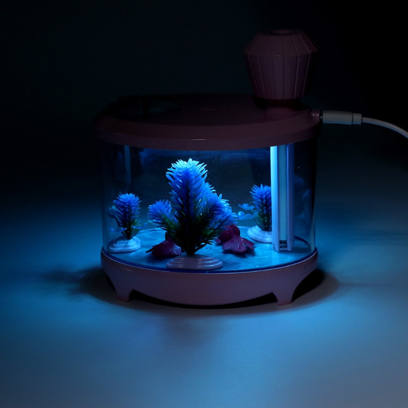 Mini USB kalamahuti Mist Maker õhuniisutaja Õhupuhastaja Värviline kodune öövalgus