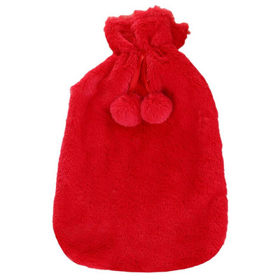 Ainult kuumaveepudeli ümbris, 2-liitrine kunstplüüsist karusnahast kuumaveepudeli kate, ainult kuumaveepudeli kate.