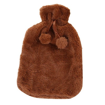 Ainult kuumaveepudeli ümbris, 2-liitrine kunstplüüsist karusnahast kuumaveepudeli kate, ainult kuumaveepudeli kate.