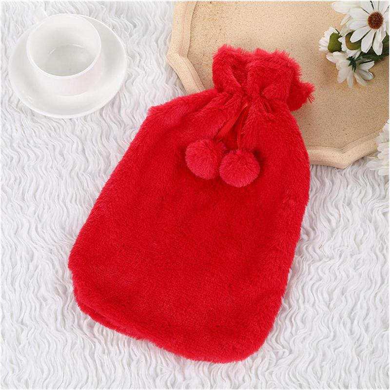 Ainult kuumaveepudeli ümbris, 2-liitrine kunstplüüsist karusnahast kuumaveepudeli kate, ainult kuumaveepudeli kate.