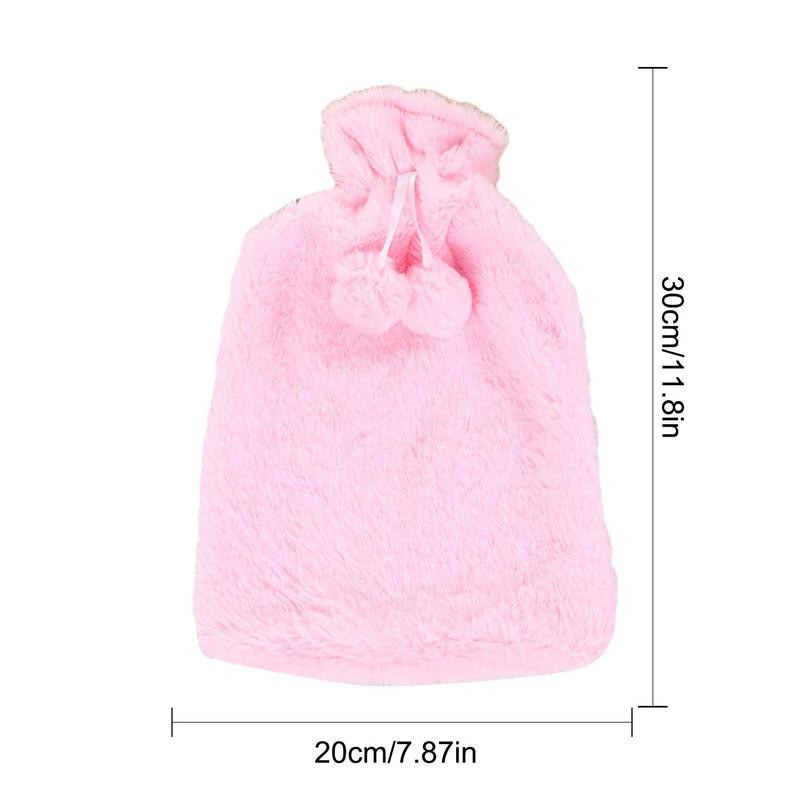 Ainult kuumaveepudeli ümbris, 2-liitrine kunstplüüsist karusnahast kuumaveepudeli kate, ainult kuumaveepudeli kate.