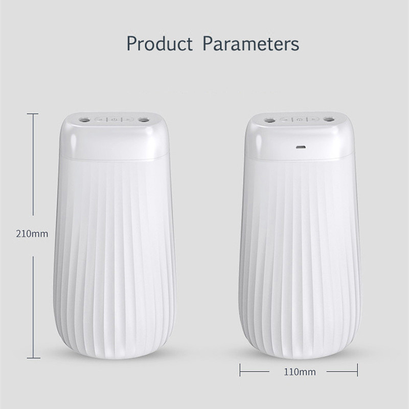 Õhuniisutaja 1000ml Ultraheli kahe otsikuga aroomihajuti LED-valgusudu uduvalmistaja niisutaja kodukontori autole