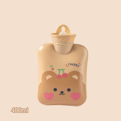 Cute Bear melegvizes táska 2000 ml-es nagy sűrűségű PVC meleg palackok kézmelegítő fedőcsomagolás melegvizes kancsó táska ágyi görcsökre