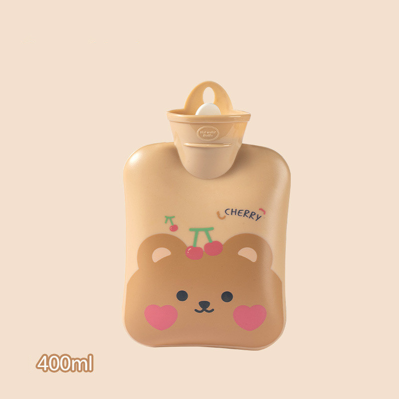 Cute Bear melegvizes táska 2000 ml-es nagy sűrűségű PVC meleg palackok kézmelegítő fedőcsomagolás melegvizes kancsó táska ágyi görcsökre