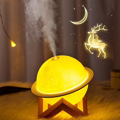 200 ml ultraheli mini õhuniisutaja Moon Light Aroma eeterlike õlide difuusor USB Fogger Mist Maker LED öölamp koduautole