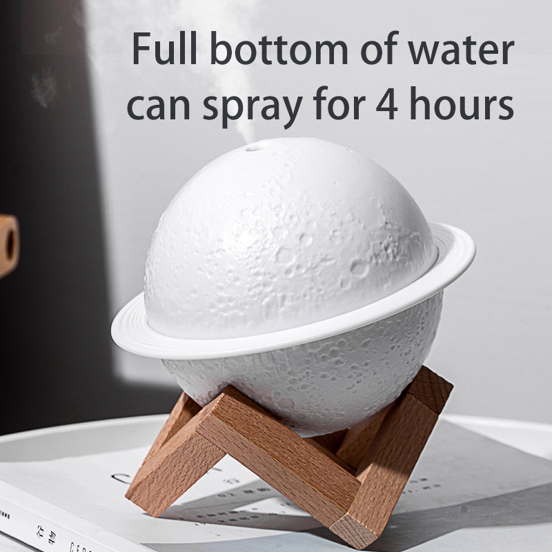 200ML Ultrazvučni mini ovlaživač zraka Mjesečevo svjetlo Aroma difuzor eteričnog ulja USB Fogger Mist Maker LED noćna lampa za kućni automobil