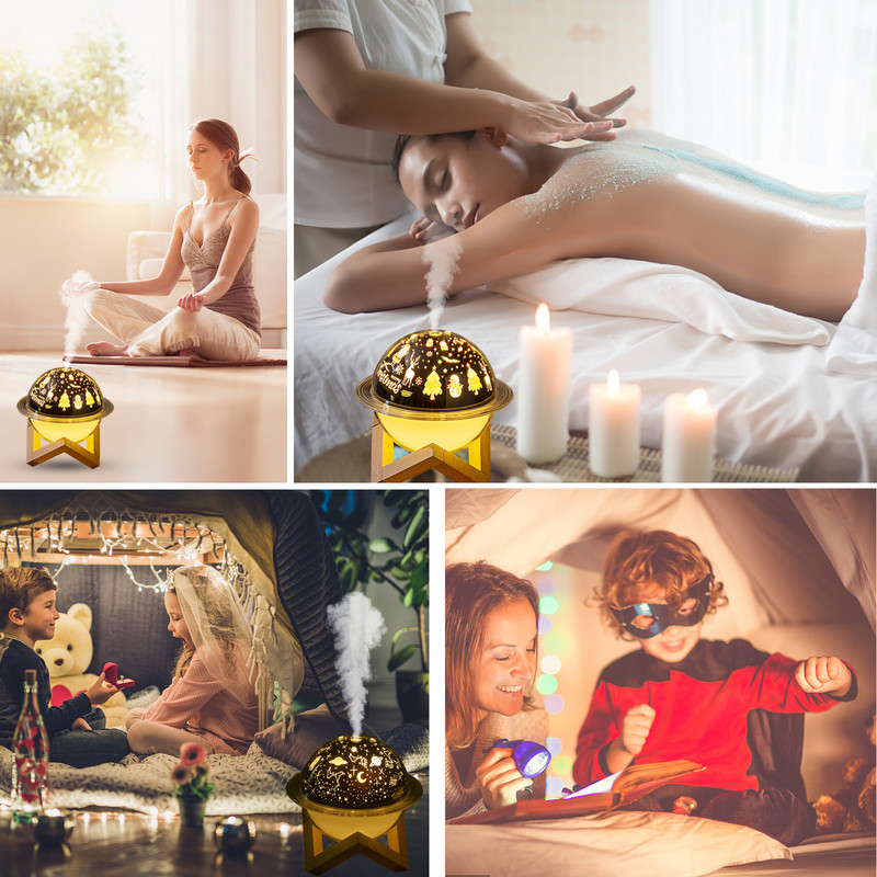 Hordozható mini légpárásító befúvó, 2 köd üzemmódú vízmentes, automatikusan kikapcsolódó aromaterápiás befúvó otthoni baba hálószobához utazáshoz