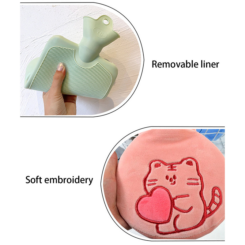 550 ml Katomb soojakottide komplekt veega täidetud Kuumaveekotid veega täidetud Kodumajapidamises kasutatavad kuumaveekotid PVC plahvatuskindlad