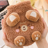 350 ml-es téli kézmelegítők melegítő csomagok Hordozható Kawaii Dog plüss vizes palack kézmelegítő zsebtömítés Újrahasználható kézmelegítő