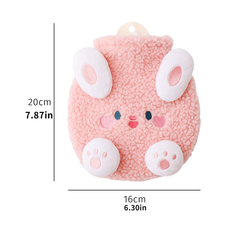 350 ml-es téli kézmelegítők melegítő csomagok Hordozható Kawaii Dog plüss vizes palack kézmelegítő zsebtömítés Újrahasználható kézmelegítő