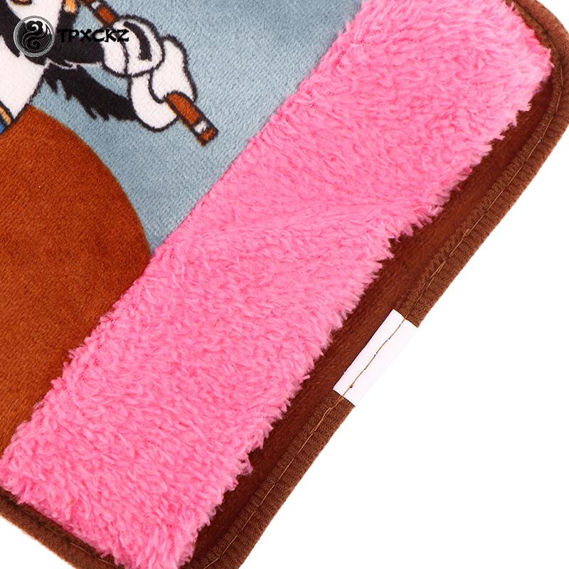 Rajzfilm dugós kézmelegítő hőcsomag Aranyos újratölthető elektromos melegvizes zsák biztonsági ruha újrafelhasználható melegvizes palack kézmelegítő