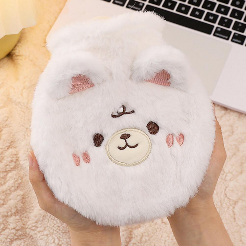 Kuumaveekott Vastupidav multifilmipildid, korduvkasutatav siseruumides, väljas, armas loomaplush kuumaveepudel majapidamises