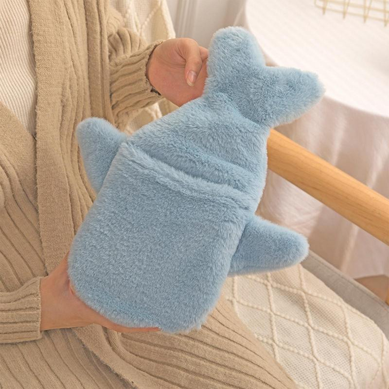 Rajzfilm melegvizes táska biztonságos plüss vizes táska PVC melegvizes táska fedővel melegvizes palackok melegvizes táska menstruációs görcsök ellen