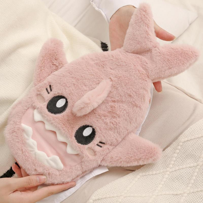 Rajzfilm melegvizes táska biztonságos plüss vizes táska PVC melegvizes táska fedővel melegvizes palackok melegvizes táska menstruációs görcsök ellen