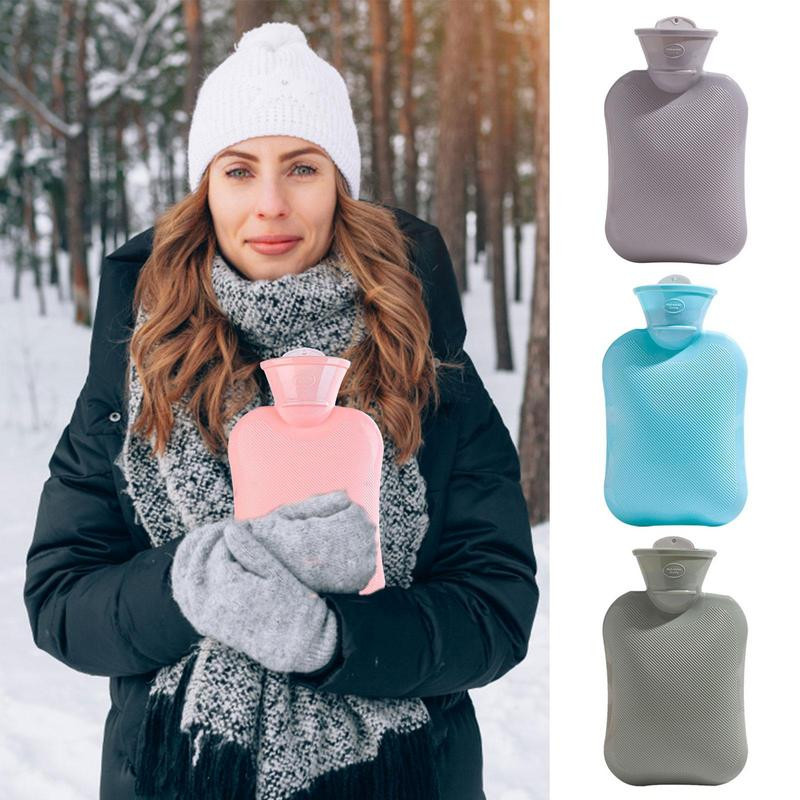 Karšto vandens maišelis sutirštintas karšto vandens rankų šildytuvas mini 500 ml šilto vandens maišelis moterims karštas kompresas, malšinantis galvos skausmą, mėšlungį