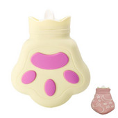 Σακούλα ζεστού νερού Μαλακό κάλυμμα Ζεστό τσάντα νερού Γεμίστε νερό CartoonΘερμό μπουκάλι νερού για κρεβάτι Θερμάντης χεριών και ποδιών για άνδρες και γυναίκες