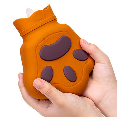 Σακούλα ζεστού νερού Μαλακό κάλυμμα Ζεστό τσάντα νερού Γεμίστε νερό CartoonΘερμό μπουκάλι νερού για κρεβάτι Θερμάντης χεριών και ποδιών για άνδρες και γυναίκες