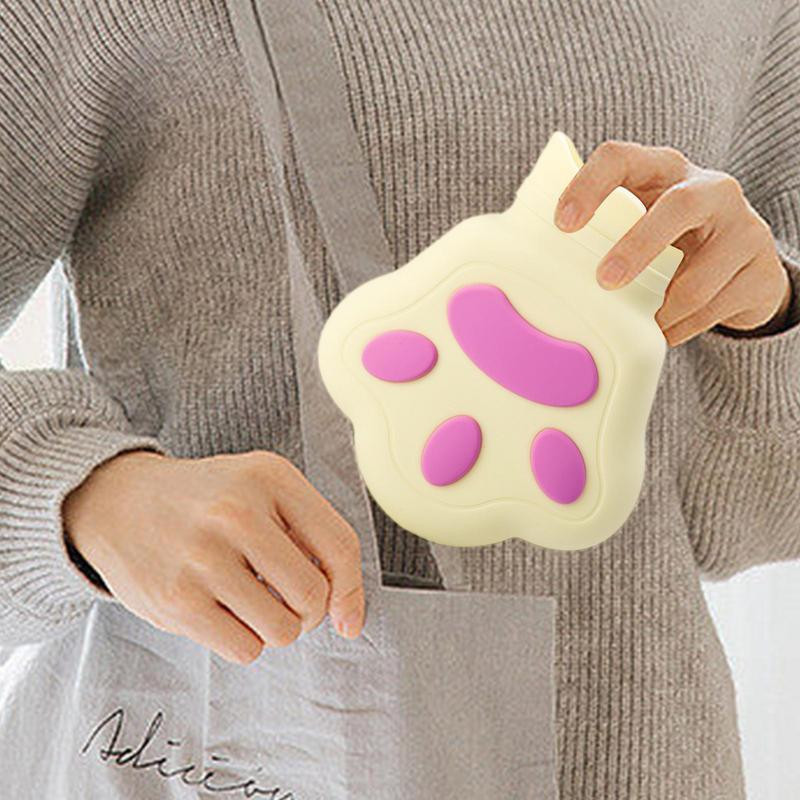 Σακούλα ζεστού νερού Μαλακό κάλυμμα Ζεστό τσάντα νερού Γεμίστε νερό CartoonΘερμό μπουκάλι νερού για κρεβάτι Θερμάντης χεριών και ποδιών για άνδρες και γυναίκες