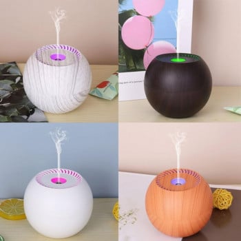 130ml LED Air Humidifier Mini Portable Aroma Diffuser Essential Oil Humidifier Home Defuser with Night Light Aromatherapy Aroma