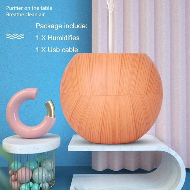 130 ml-es LED légpárásító mini hordozható aromadiffúzor illóolajos párásító otthoni párásító éjszakai fény aromaterápiás aromával