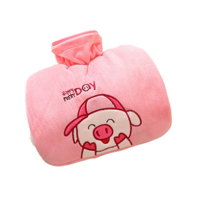 Μπουκάλι ζεστού νερού με κάλυμμα PVC Τσάντα ζεστού νερού για πόνους στους ώμους στον αυχένα Χέρι πόδια J78C