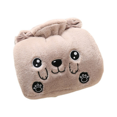 Μπουκάλι ζεστού νερού με κάλυμμα PVC Τσάντα ζεστού νερού για πόνους στους ώμους στον αυχένα Χέρι πόδια J78C