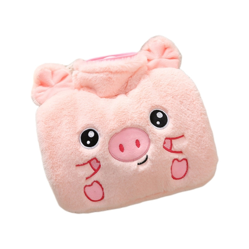 Μπουκάλι ζεστού νερού με κάλυμμα PVC Τσάντα ζεστού νερού για πόνους στους ώμους στον αυχένα Χέρι πόδια J78C