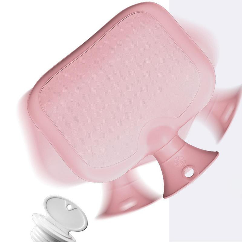 Melegvizes táska gumi fedéllel Melegvizes táska puha gyapjú borítással kézi zseb 1,5 literes melegvizes táska kézmelegítő hideg hideg kezelés