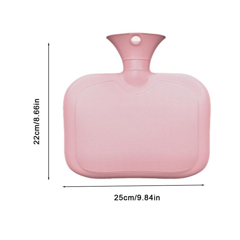 Melegvizes táska gumi fedéllel Melegvizes táska puha gyapjú borítással kézi zseb 1,5 literes melegvizes táska kézmelegítő hideg hideg kezelés