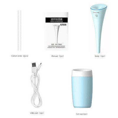 Υγραντήρας αέρα USB Mini Diffuser for Home Water Tank 5V Smart Humidificador Mist Maker Φορητός υγραντήρας αυτοκινήτου