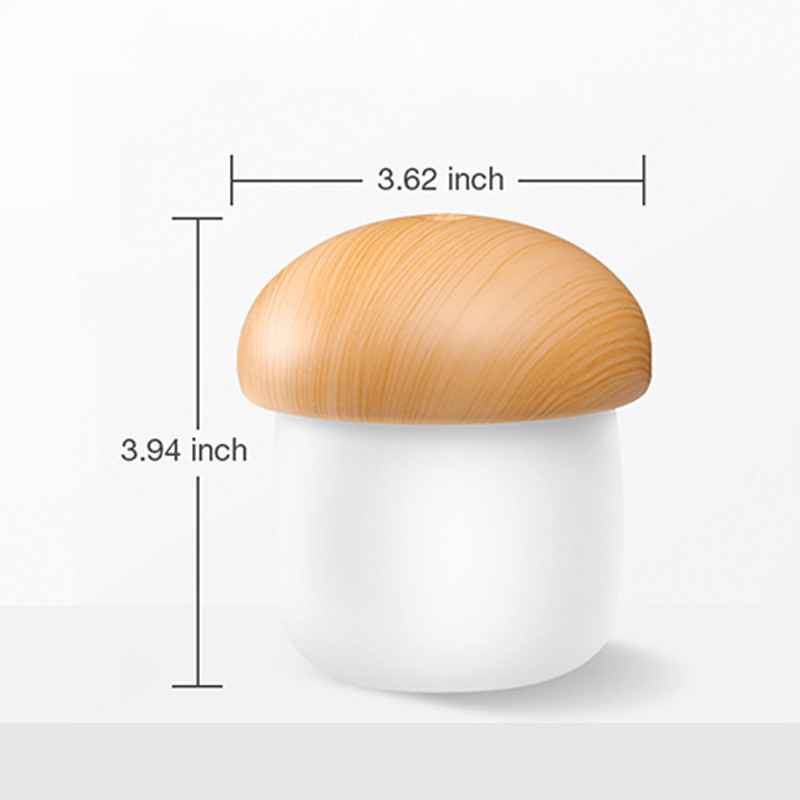 250 ml-es mini párásító USB aroma diffúzor otthoni baba autós irodai légpárásító aranyos gombás párás párásító éjszakai lámpákkal