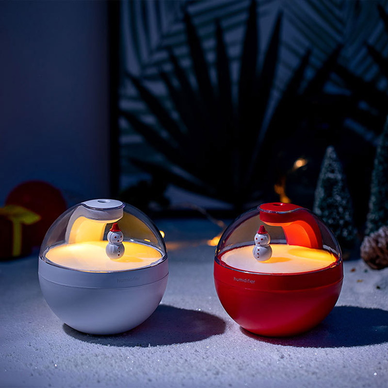 Poke Ball légpárásító éjszakai fénnyel karácsonyi dekorációhoz, páratartalom-tartó Cool Mist Maker autótisztító Humificador