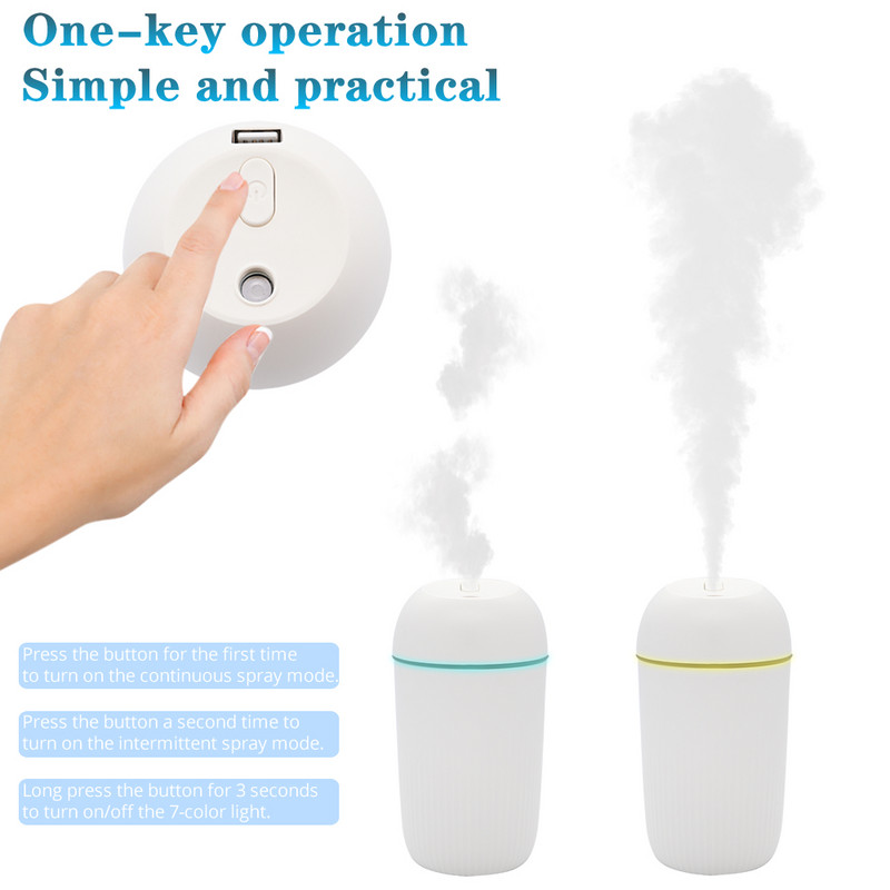 Légpárásító USB illóolaj aroma diffúzor illóolaj diffúzor LED éjszakai fény ködkészítő illóolaj párásítóval