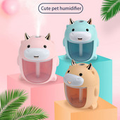 ELOOLE 300ml Cute Pet Cow Õhuniisutaja Mini Õhuniisutaja 7 Värvi Kerge Aroomi Essential Õli Hajuti Cool Mist