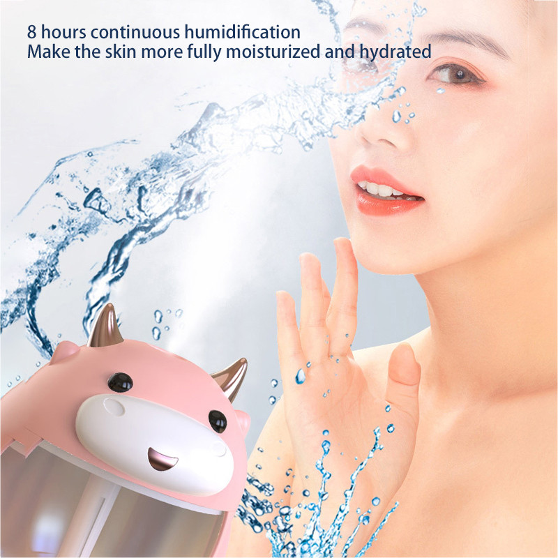 ELOOLE 300ml Cute Pet Cow Õhuniisutaja Mini Õhuniisutaja 7 Värvi Kerge Aroomi Essential Õli Hajuti Cool Mist